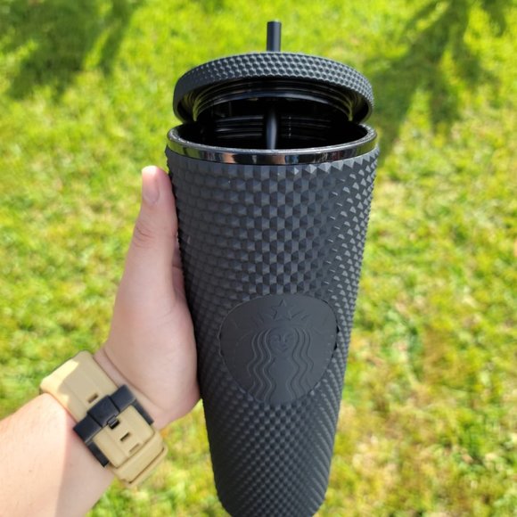 Starbucks Matte Black Studded Tumbler Soft Touch New Release 2021 Cup Limited - Picture 14 of 16
